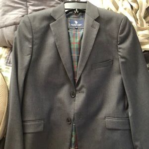 Polo men’s sport coat plaid interior gray exterior
